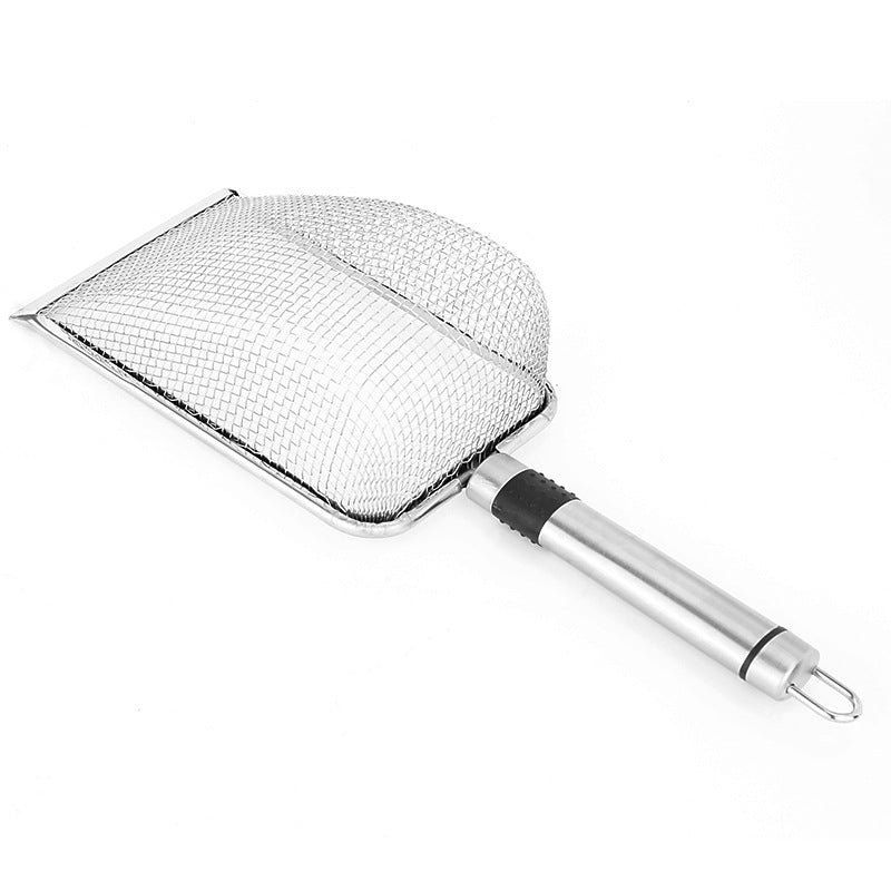 Stainless steel cat litter scoop