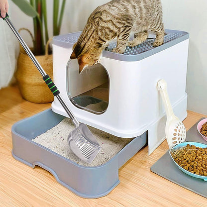Extended Handle Cat Litter Scoop